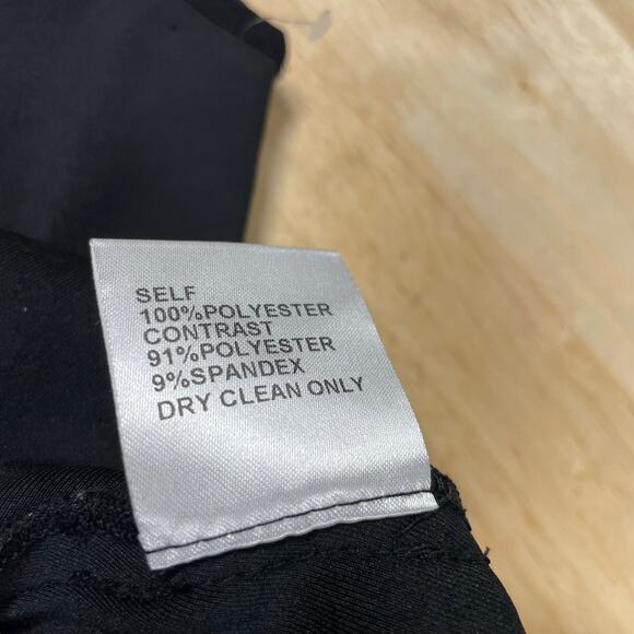 SHO by Tadashi Shoji NWOT Lace Trim Fit & Flare Dress Black Size 10 Semi-Sheer - Picture 12 of 12